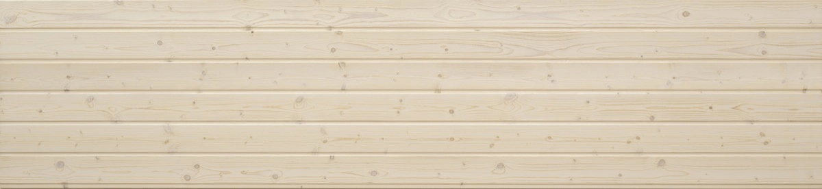 Acabado Thermochip decapé blanco - panel sándwich con efecto decapado beige claro y veta natural visible